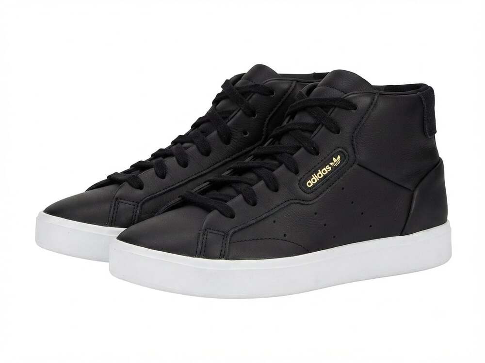 Adidas Originals Women's Sleek Mid W Core Black High-Top Sneakers